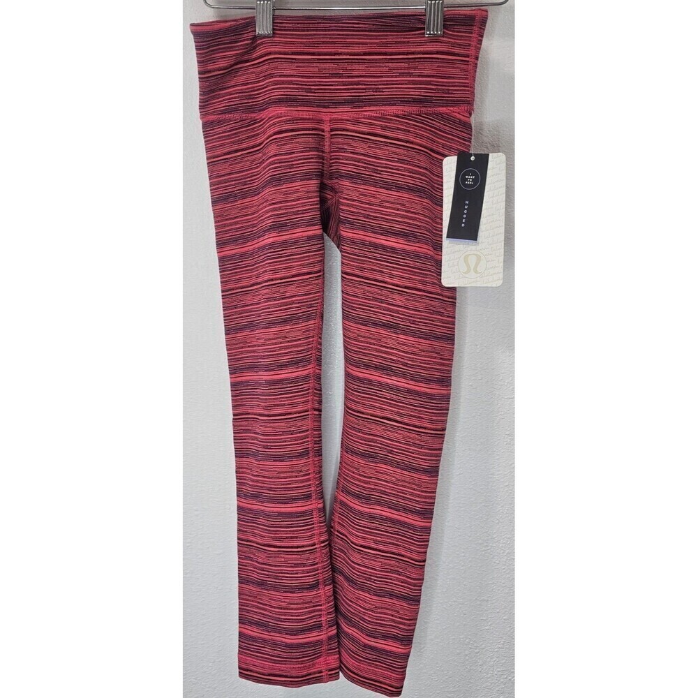 Lululemon Wunder Under Crop III Size 2 NWT Luon Yoga Mid Rise Cyber Juice Boom